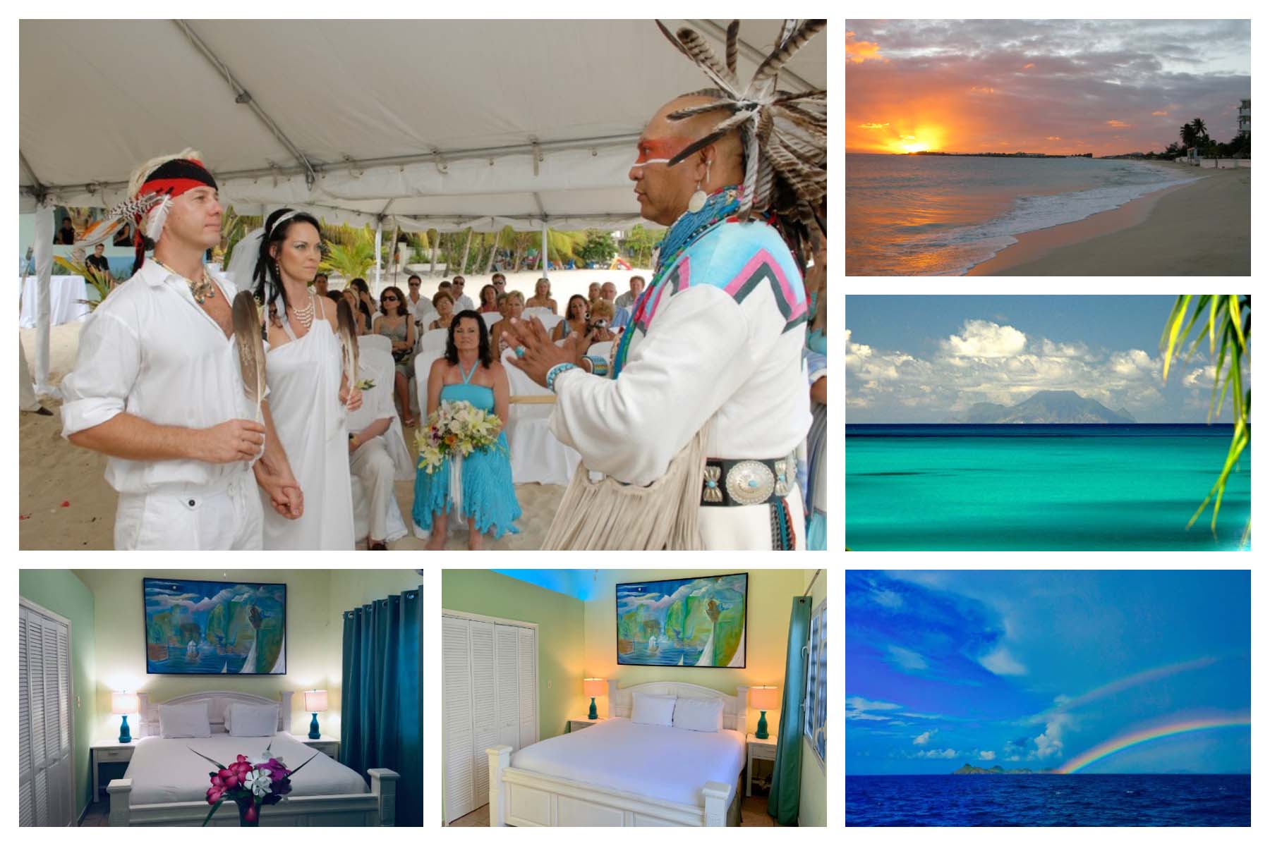 Azure Boutique Hotel & Art Gallery - Simpson Bay Beach - Amendities: Artistic Rooms, Right on Beach, Lush Garden, Turtles, Lizards, Sunsets, Beach View. 