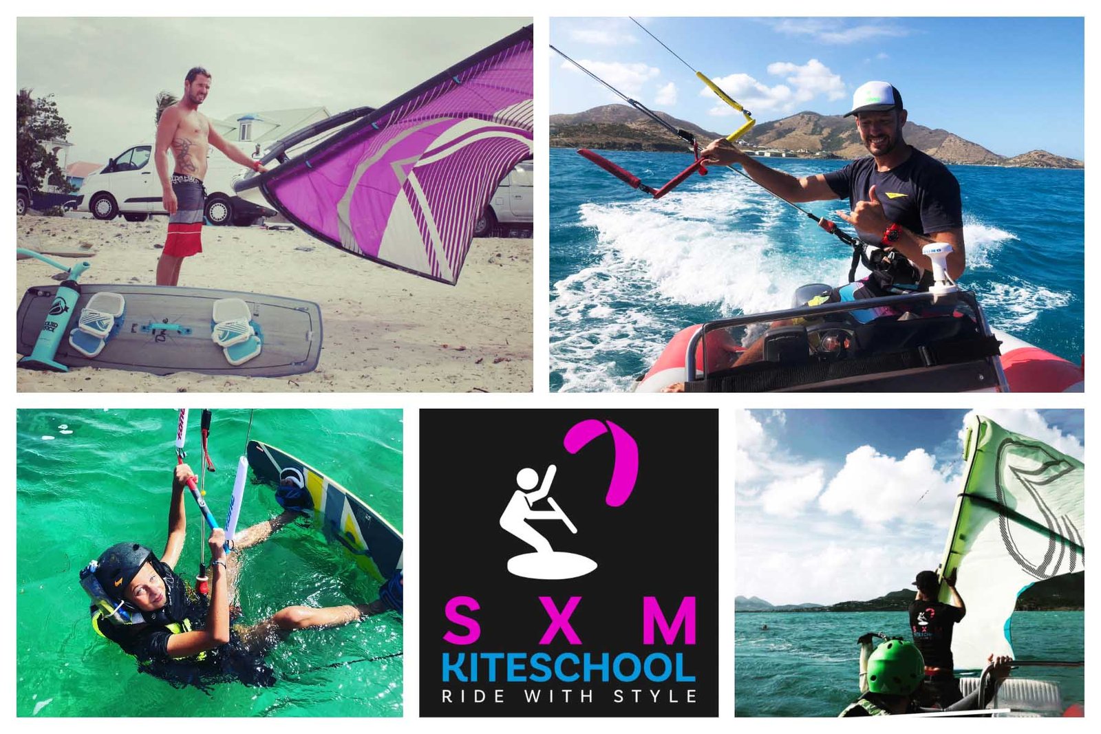 SXM Kiteschool - Professional Instructor Toon - Kite-Surfing Lessons - Equipment Rental - Orient Bay St Martin - St Maarten