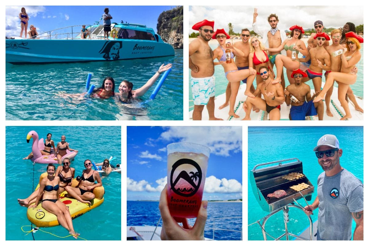 Boomerang Charter - Fun Catamaran trip/tour St. Martin-St. Maarten-Anguilla-St. Barths-including food and drinks!