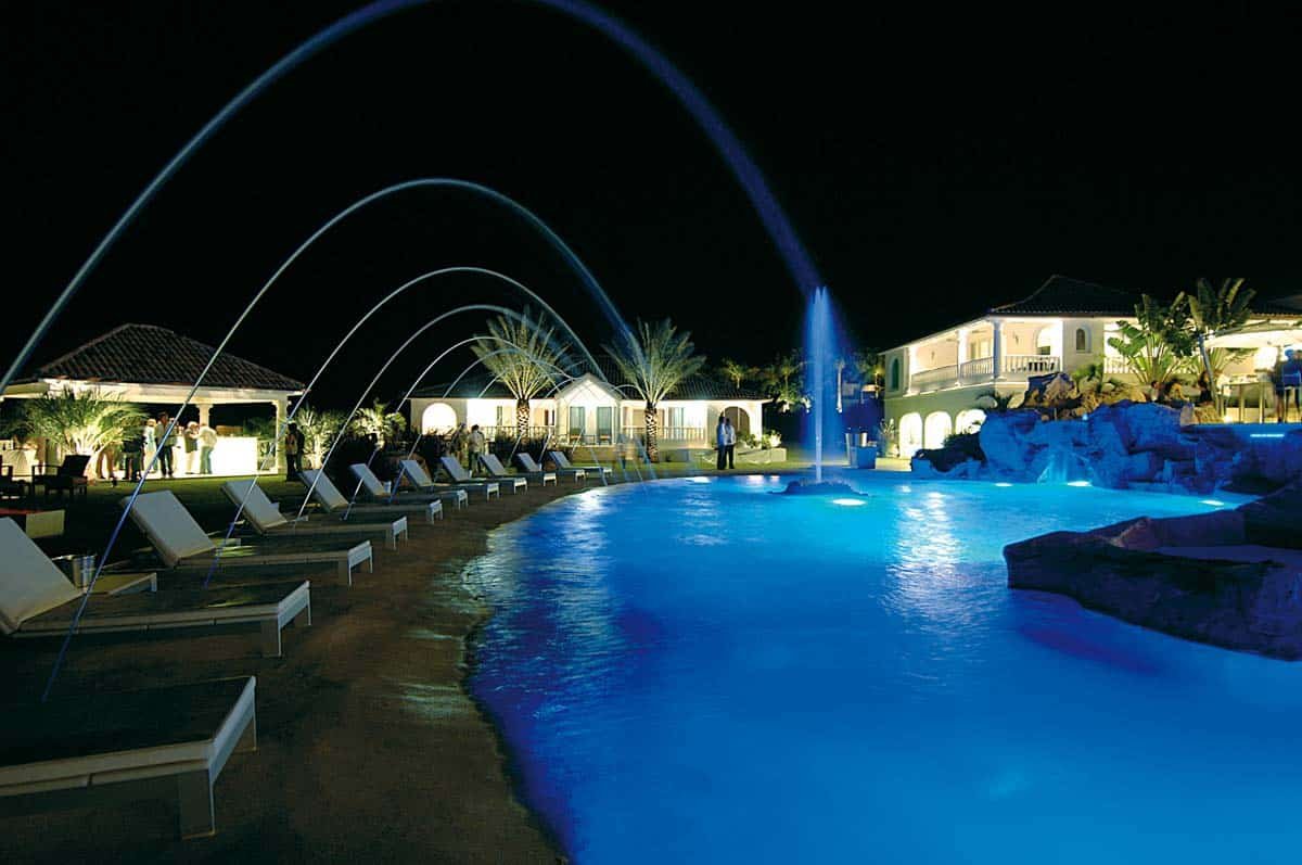 Sandyline Estate event setup with ocean view in Terres Basses, St. Martin