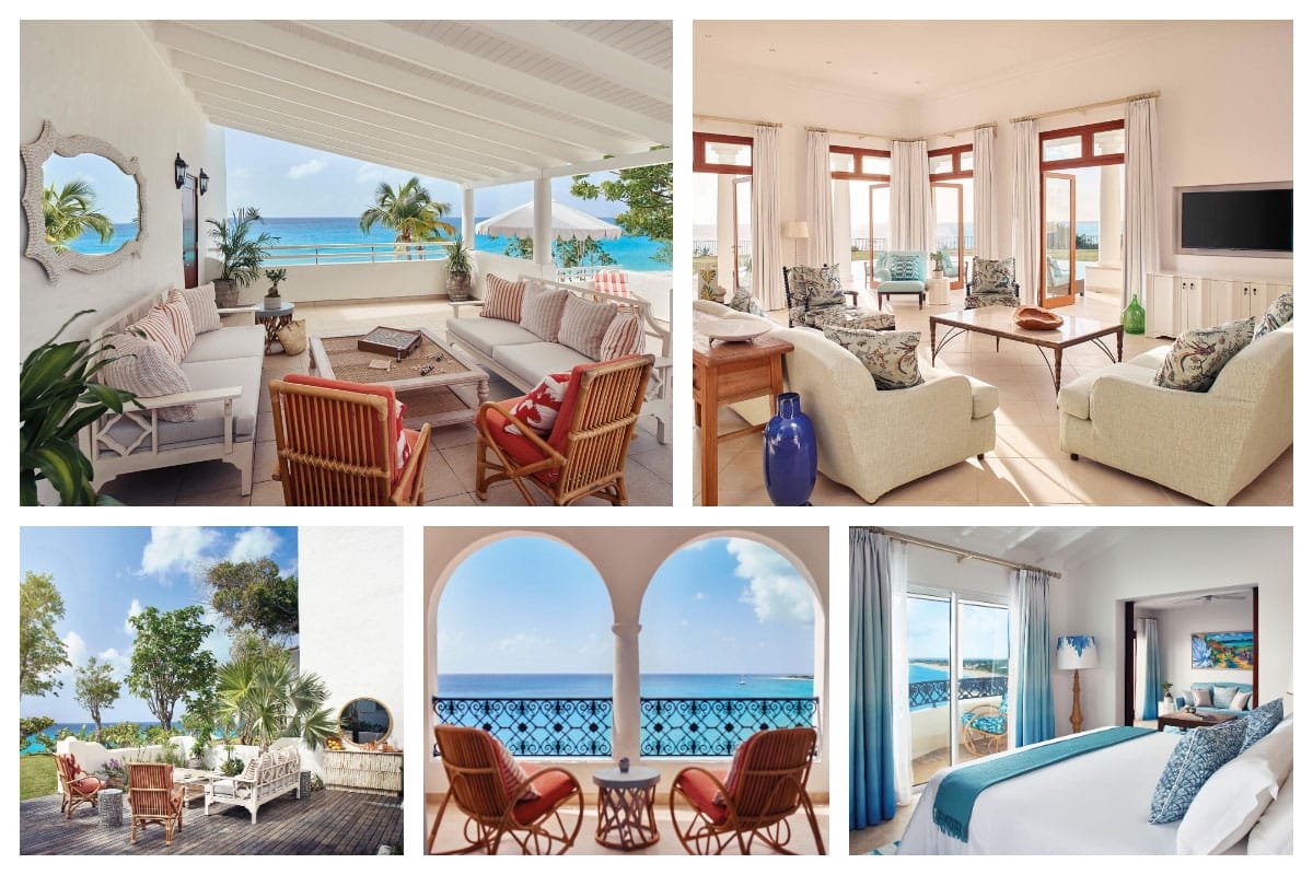 Belmond La Samanna Resort in St. Martin, featuring beachfront villas and apartments along Long Bay.