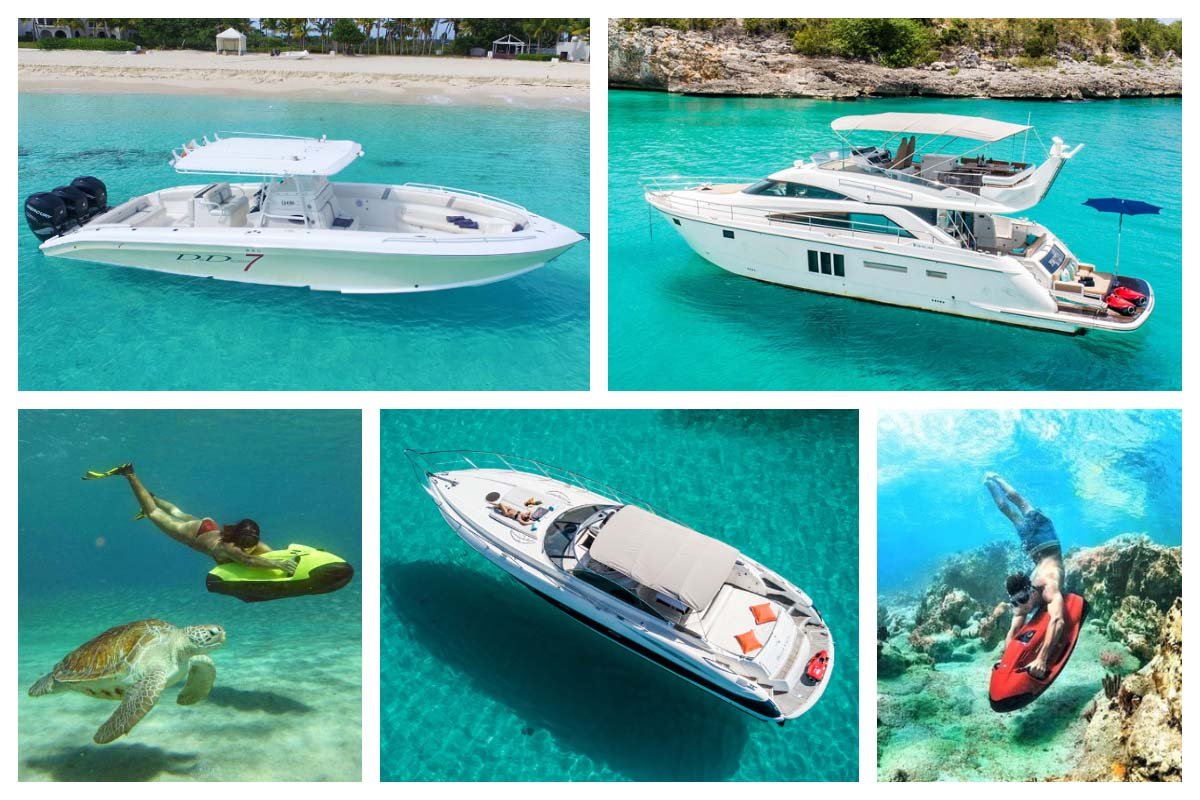 7 Marine Charters - Fairline Yacht, Sunseeker Cruiser, Midnight Express center console - Luxury charters