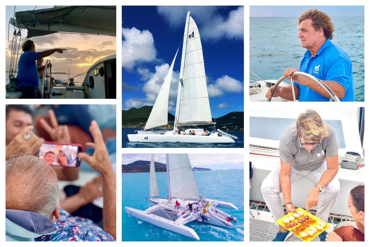 No1SXM Sailing Excursion - Day, Sunset or Private Sail trip - Only on the wind energy, a calming day on the water I
