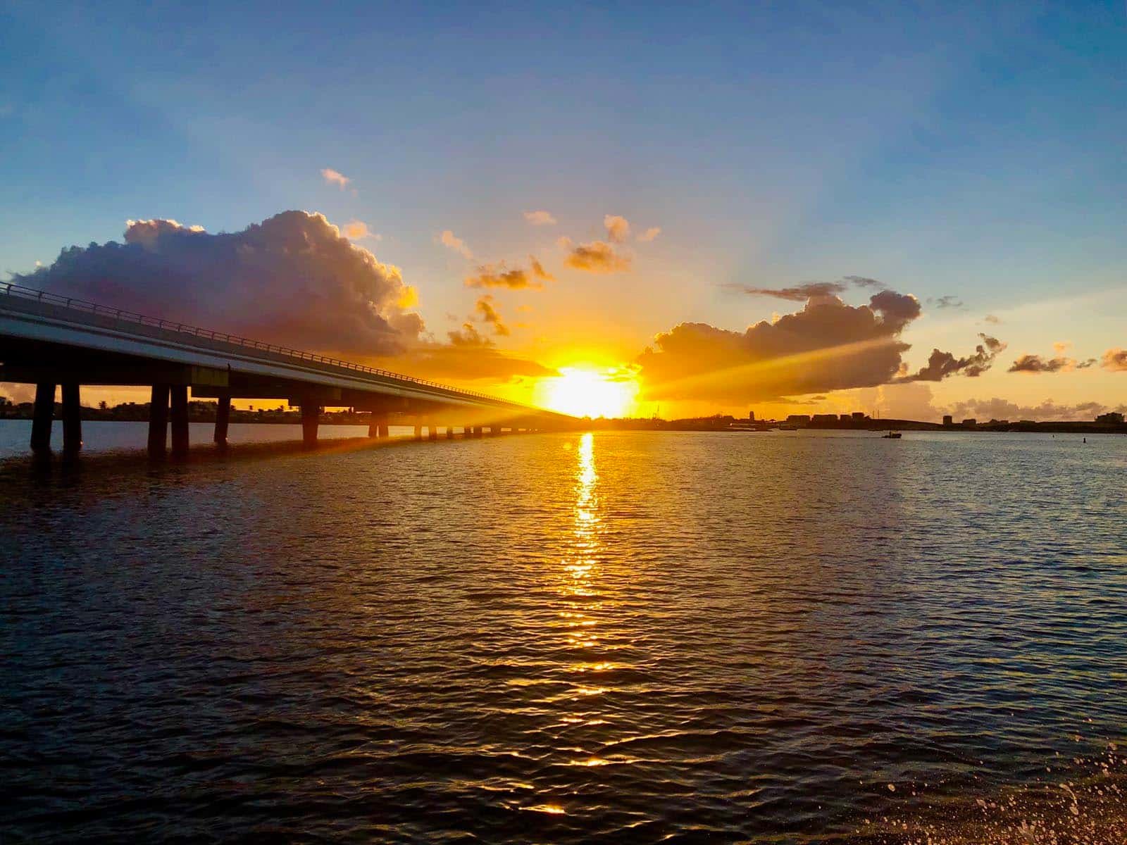 Causeway Bridge between Simpson Bay and Cole Bay - Overlooking the Airport of Sint Maarten and Sunsets