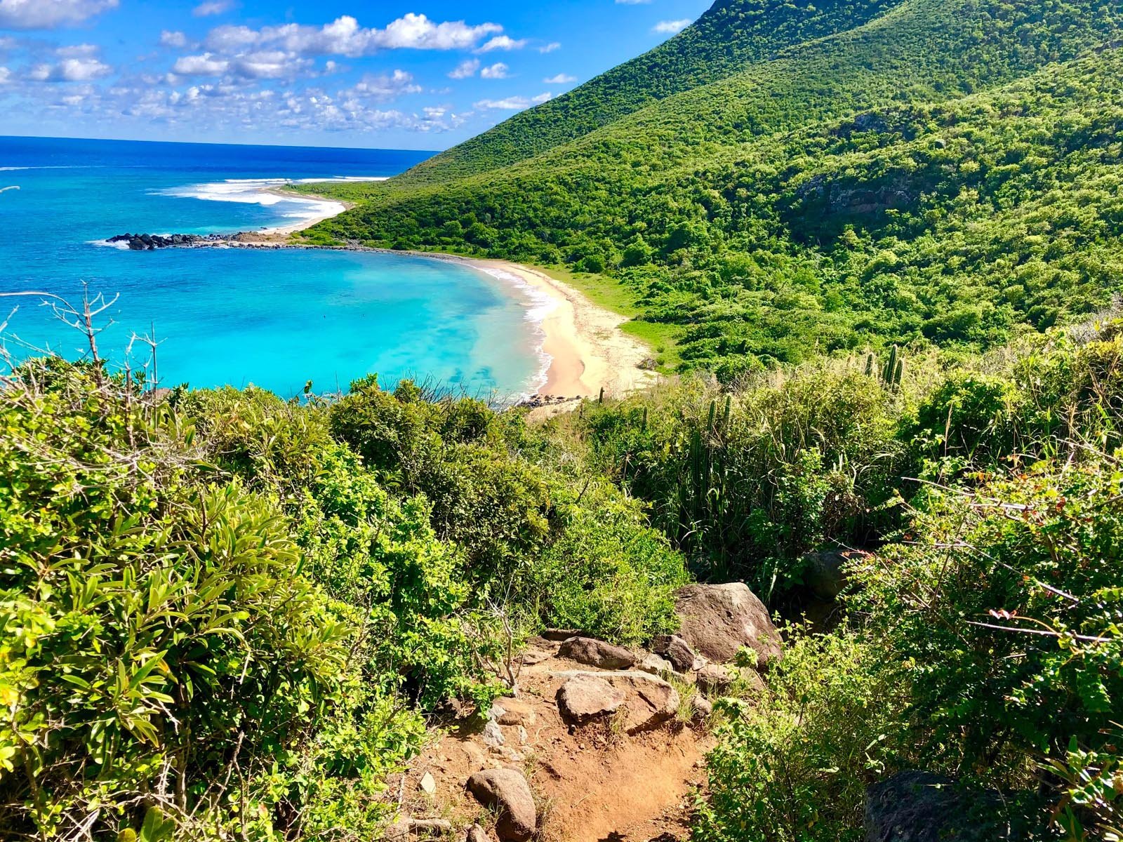 Wilderness Beach - Secluded Beach reachable by a 2 hour sporty hike from Anse Marcel to the French side dump