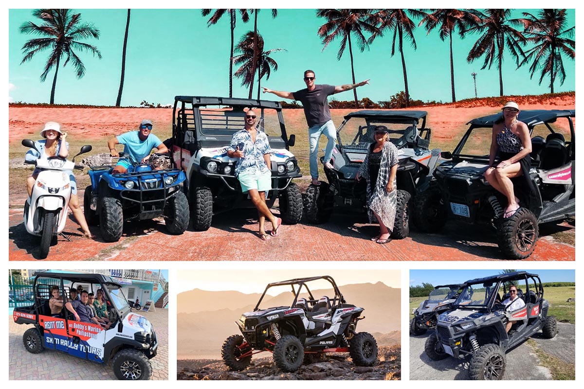 SXM Rally Tours and Xplore Buggy Rental - 2-seater, 4-seater, 6-seater buggies for rent!
