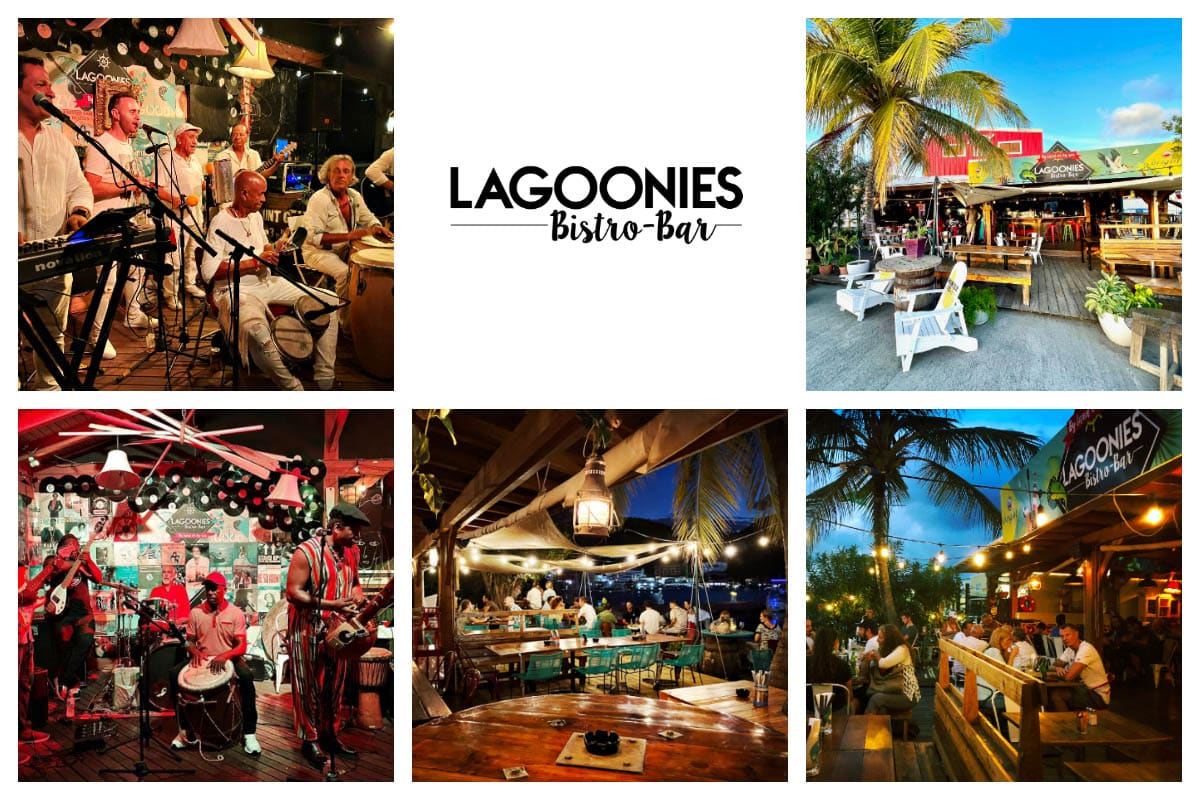 Lagoonies bistro & bar St Maarten, St Martin, SXM - Location Cole Bay - French side tastes with Dutch side friendly vibes.