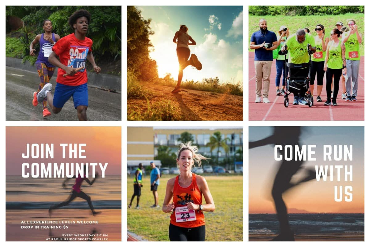 Come run with the Road Runners Club - Trainings every week at Raoul Illidge Sports Complex