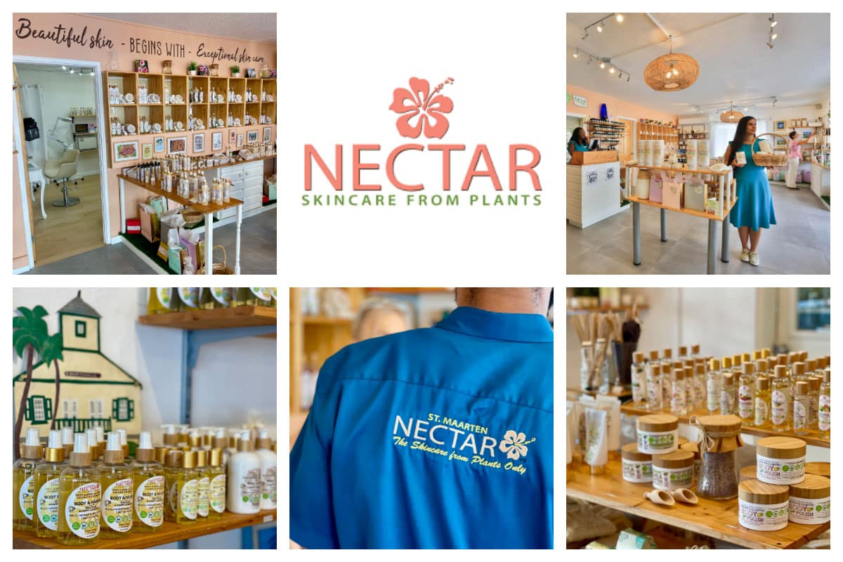 Sint Maarten Nectar Boutique Store - location Port St Maarten, Cole Bay, Marigot, Oyster Bay - 100% Natural Beauty & Skincare products.