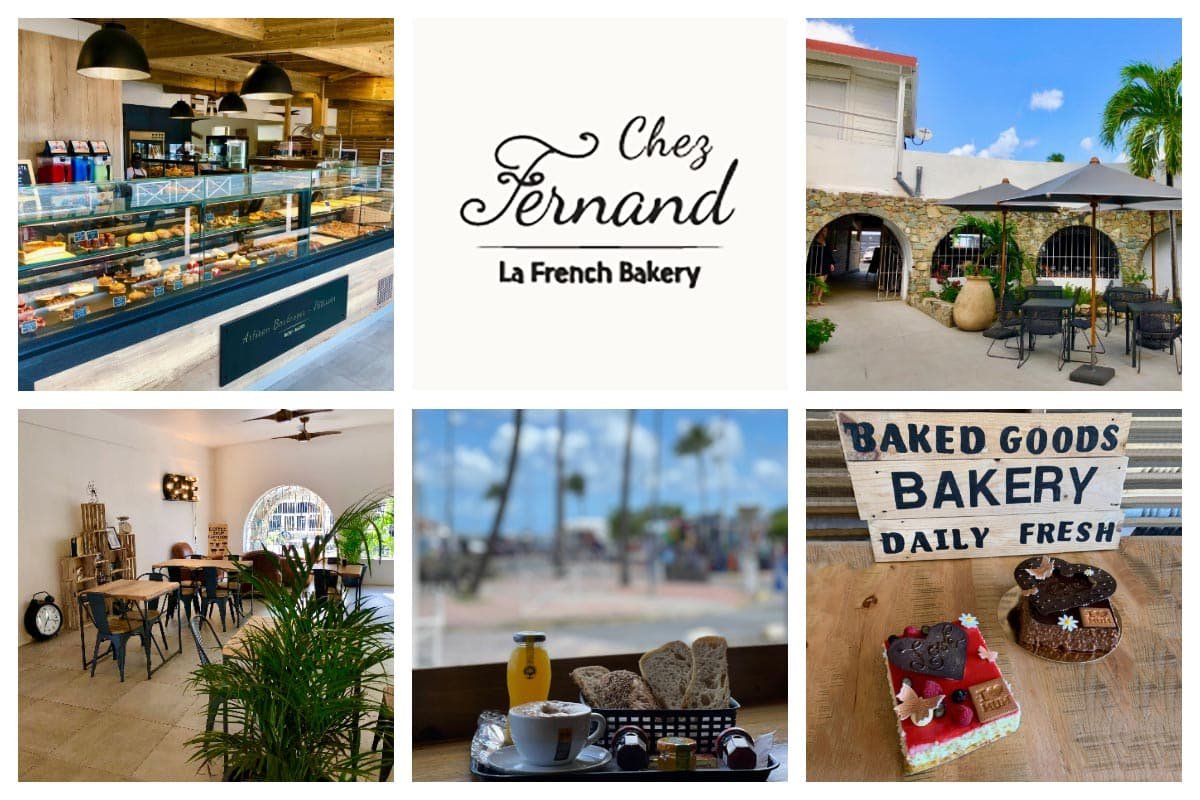 Chez Fernand La French Bakery – Authentic French Bakery in Marigot with Indoor and Outdoor Seating Chez Fernand - La French Bakery in Marigot, Authentic with indoor and outdoor seating, ceiling fans, conference room and plaza