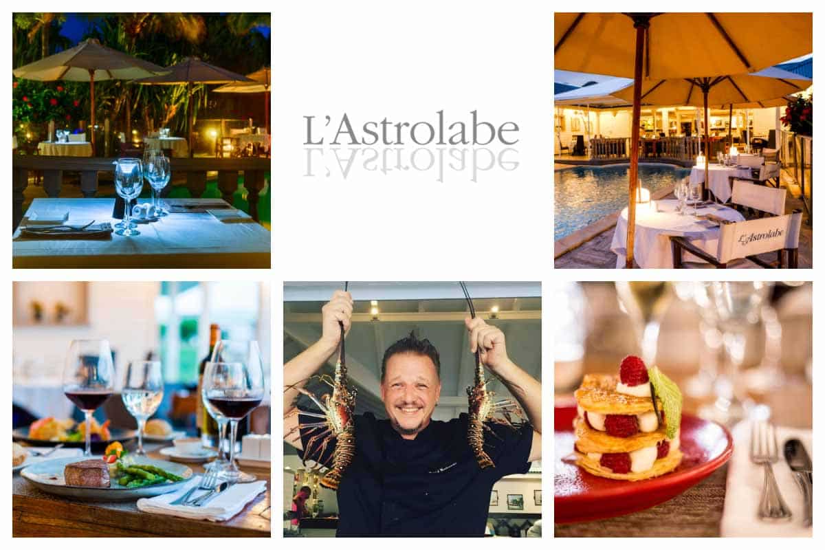 L'Astrolabe Orient Bay - Poolside Dining w Lobster and Surf & Turf night, 3-course menu $49 I