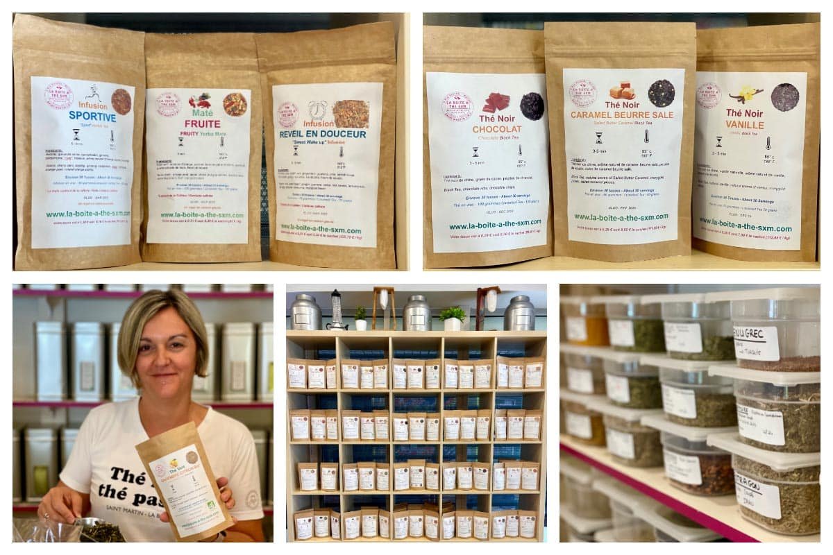 A tea for every occasion at La Boite a The in Marigot, Sport Tea, Relaxing, Calming tea, Breastfeeding tea, Organic and natural
