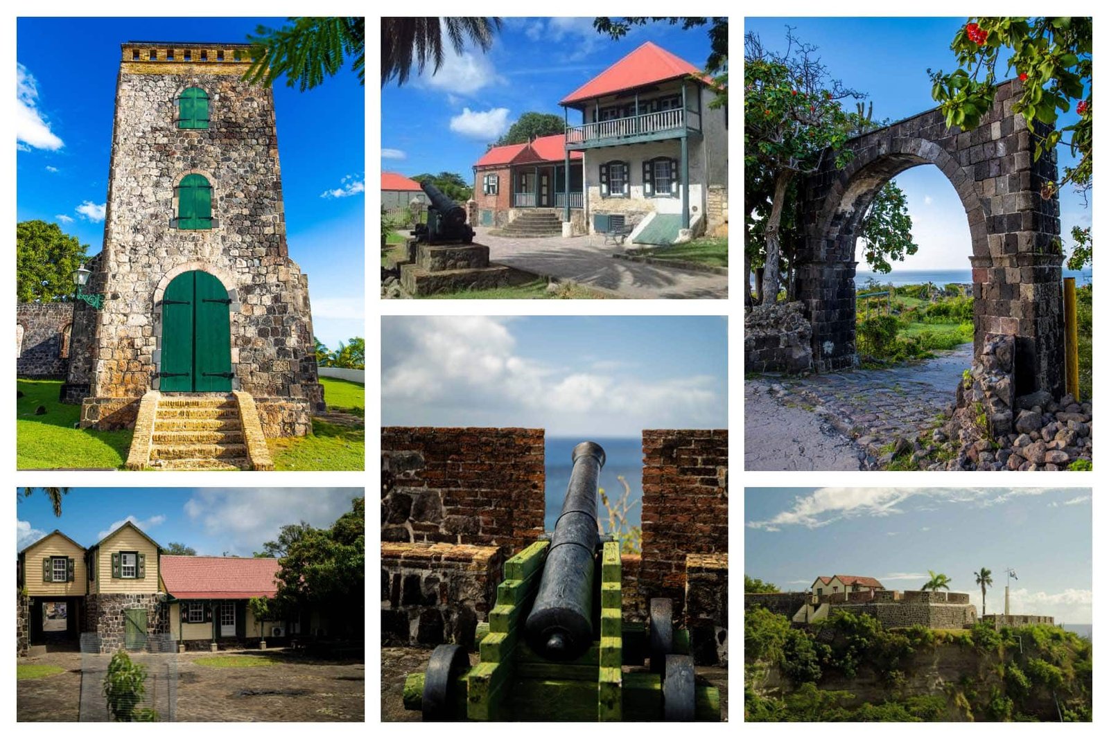 Sint Eustatius history and Nature - Old Windmill, Statia Museum, Caribbean House, Fort Oranje