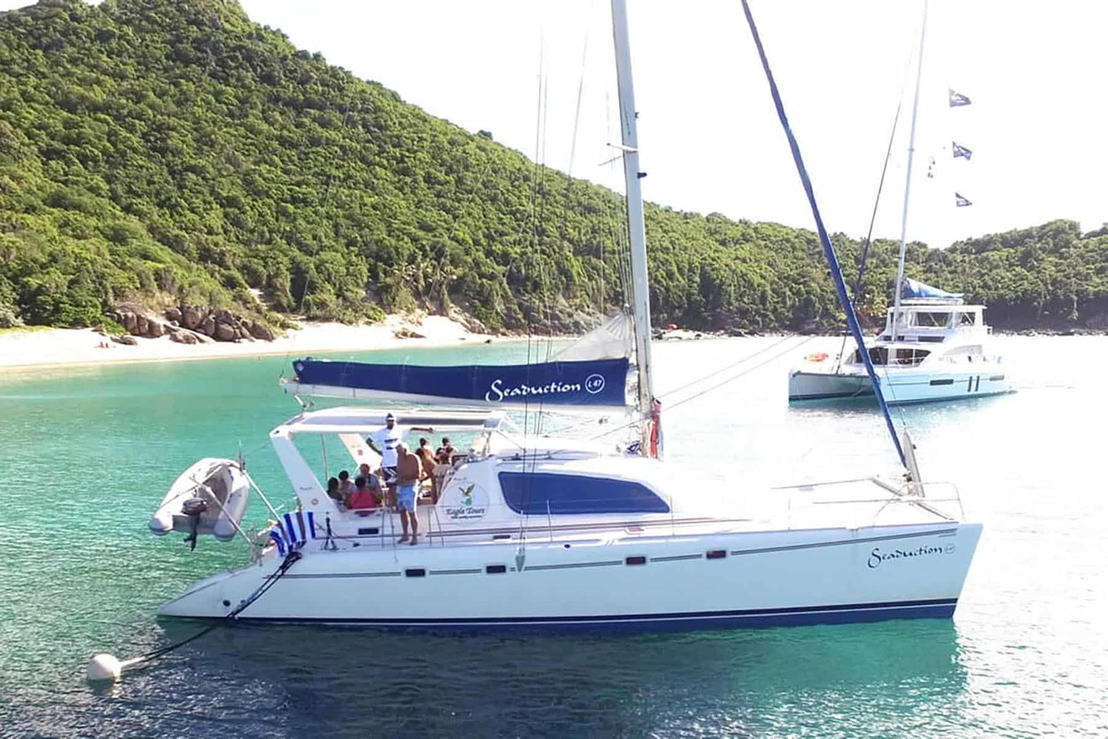 Seaduction L47: 47ft sailing catamaran charter, Philipsburg, St. Martin
