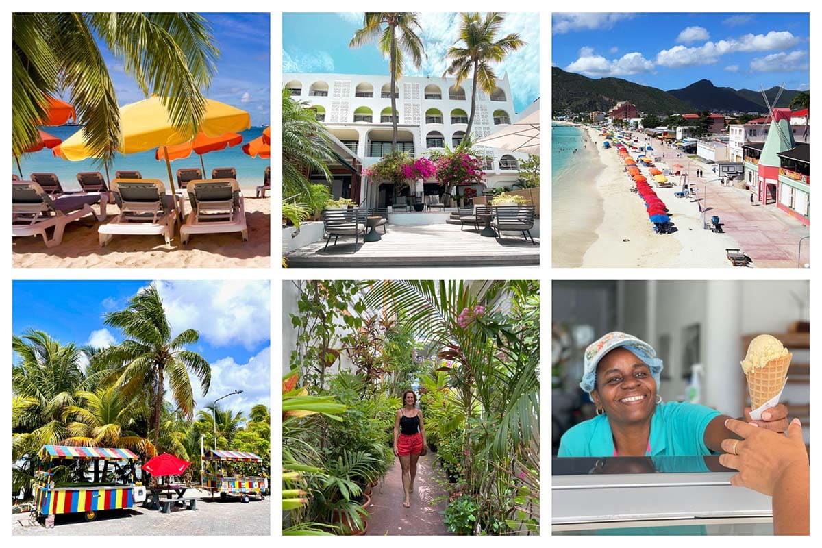 Boardwalk in Philipsburg and Great Bay Beach - Gorgeous White sand and Turquoise waters 2023