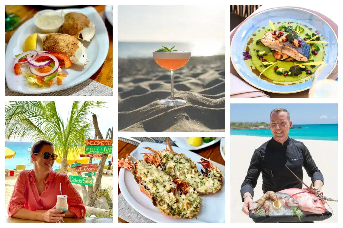 Mullet Bay Beach – Da Waterhole for local BBQ and Grill food or Kalatua for Fine Dining French Cuisine Mullet Bay Beach - Da Waterhole for local BBQ and Grill food or Kalatua for Fine Dining French Cuisine