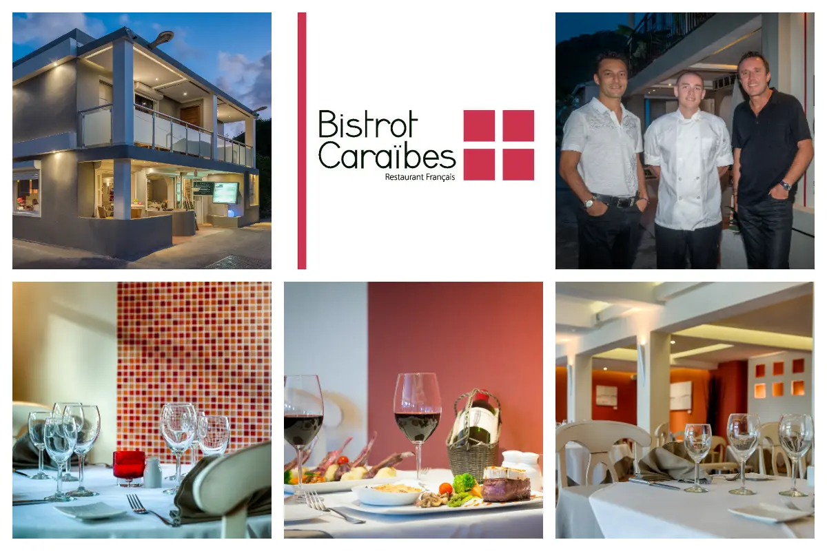 Bistrot Caraibes on the Boulevard of Grand Case - Elegant fine dining destination in Saint Martin