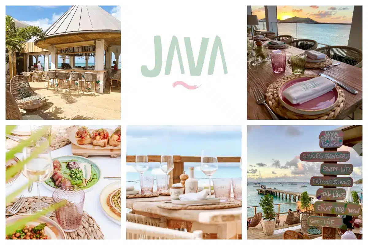Java SXM - Beach Club, Lounge, Bar & Mediterranean Restaurant - Beach view, Best Sunset spot I