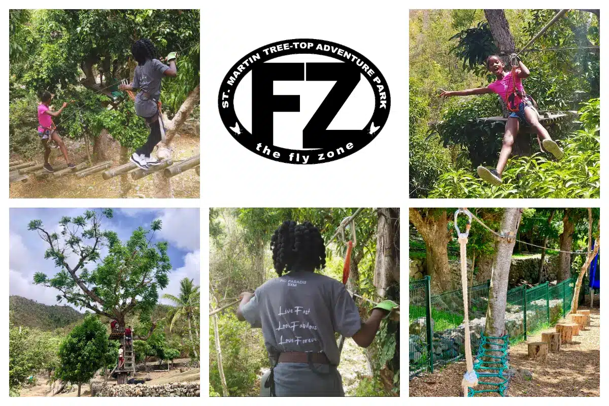 “The Flyzone at Loterie Farm: Ultimate Kids’ Adventure in SXM” The Flyzone - Tree top adventure course at Loterie Farm - Kids Activity