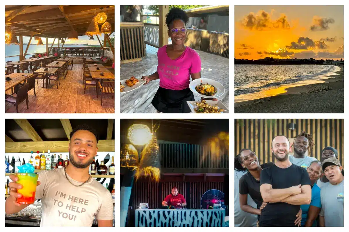 K Like Karakter Beach Club at night with live music, DJs, and sunset views