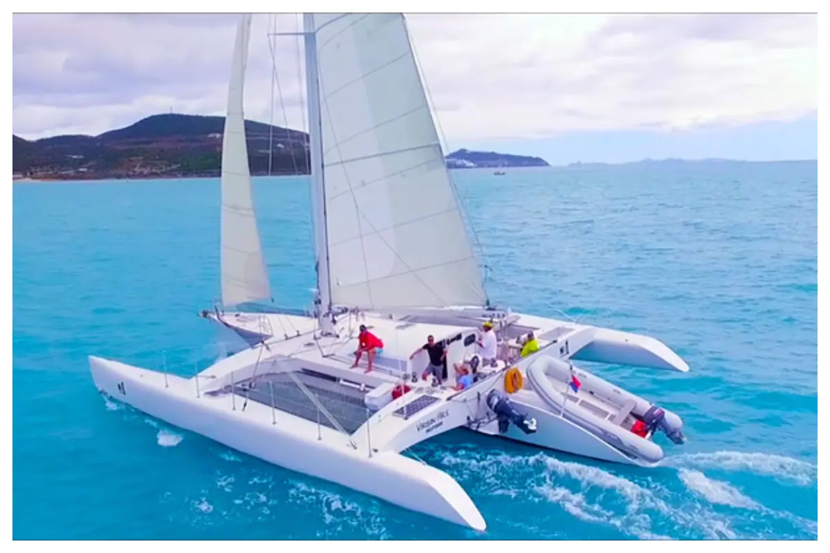 No1SXM Sailing Excursion - Day, Sunset or Private Sail trip - Only on the wind energy, a calming day on the water I
