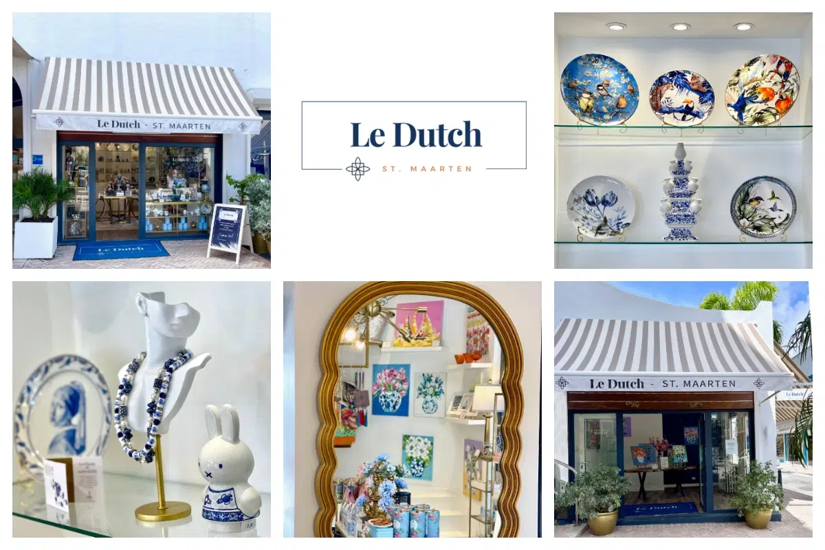 “Le Dutch: Where Dutch Heritage Meets French Elegance in Philipsburg” Le Dutch - A Dutch store with a French charm in Front Street Philipsburg at the Holland House Beach Hotel