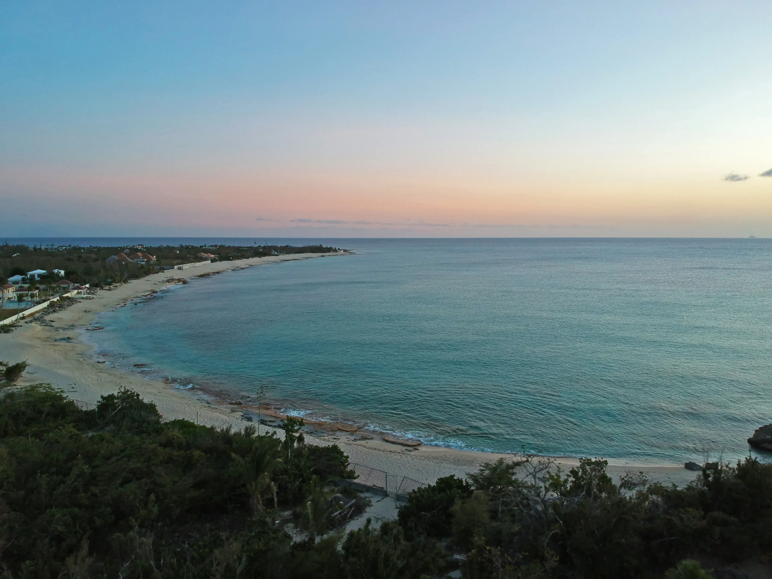 Aerial Looking towards ocean wep Long Bay & Plum Bay