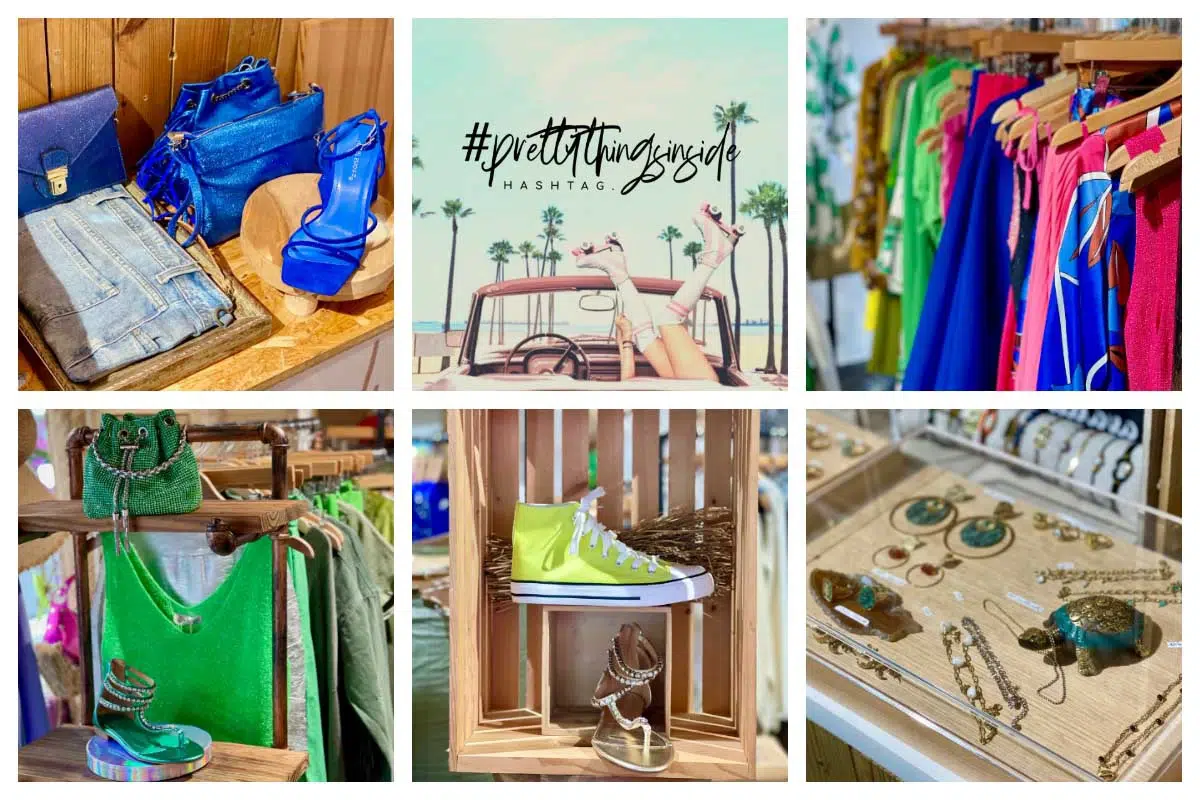 Hashtag boutique in Marigot, Sint Maarten—fashion-forward women's clothing, shoes, and accessories with Italian and French flair