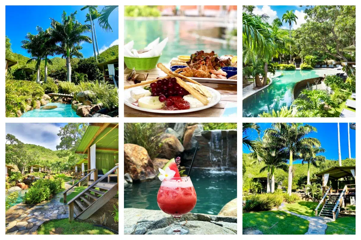 Loterie pool, Stunning view, SXM Loterie Farm Jungle Pool in Rambaud, St. Martin—spring-fed oasis with panoramic rainforest views