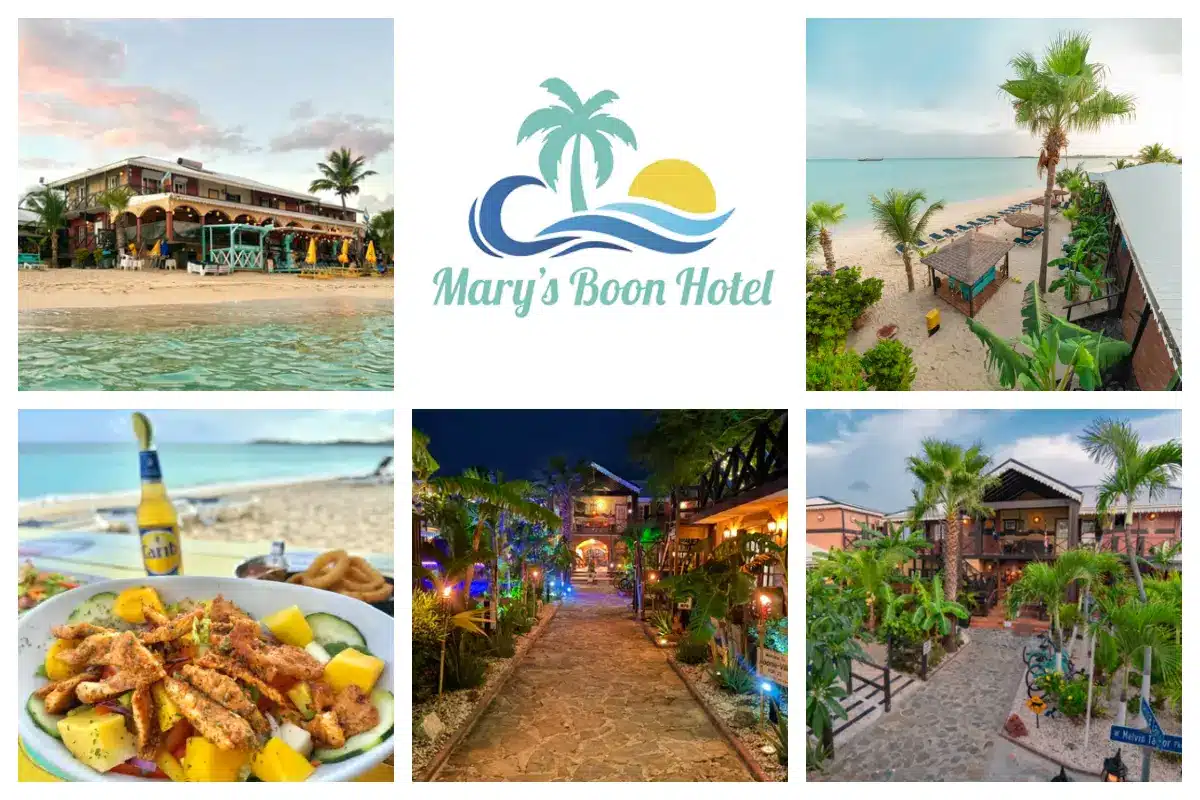 Mary’s Boon Beach Hotel in Simpson Bay – Elegant Caribbean Boutique Hotel Mary's Boon Beach Plantation & Spa - Location - Boutique hotel on Simpson Bay Beach - Swimming Pool - Tropical garden - Restaurant - Bar