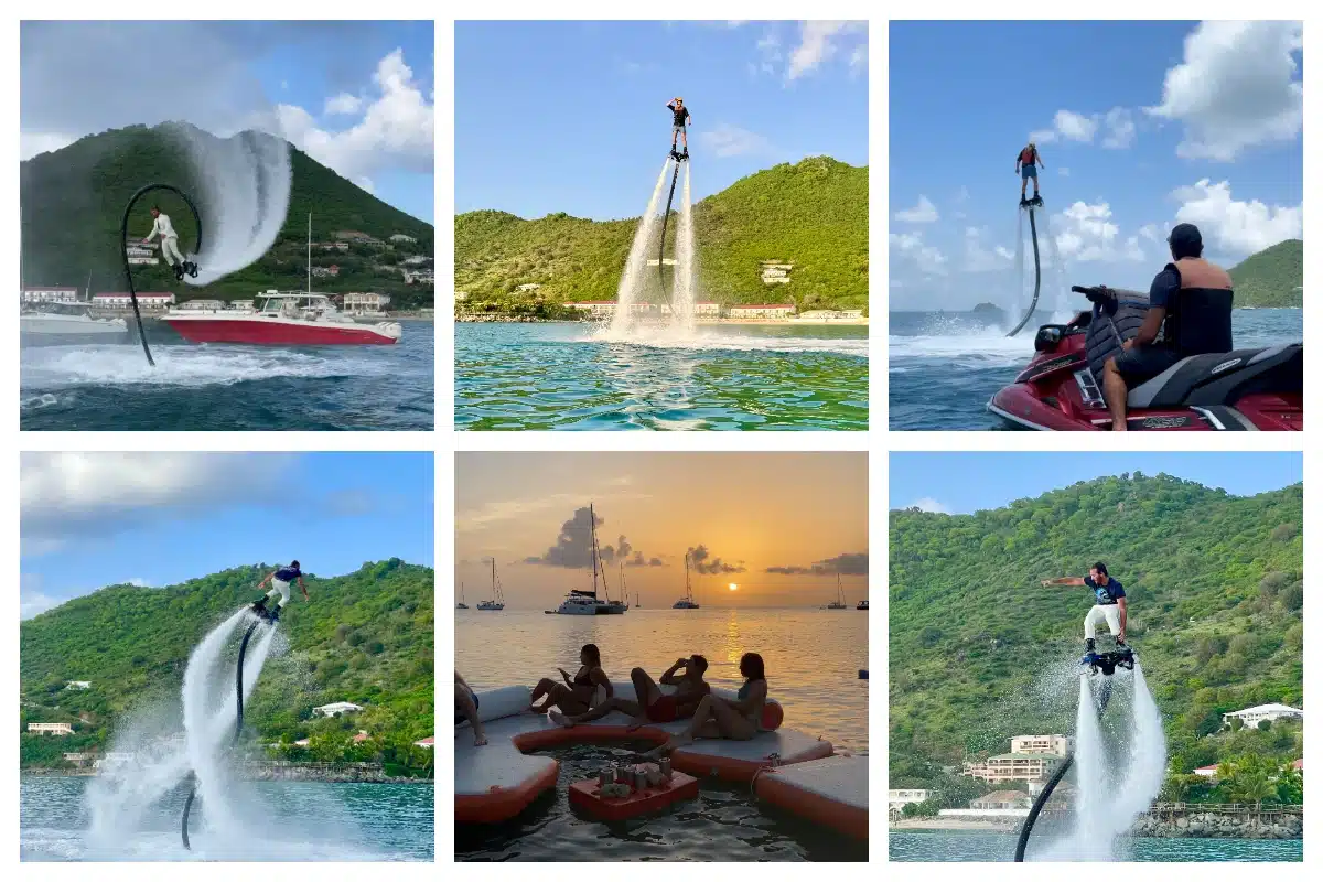 Flyboarding in SXM, Beautiful Sunset WEBP