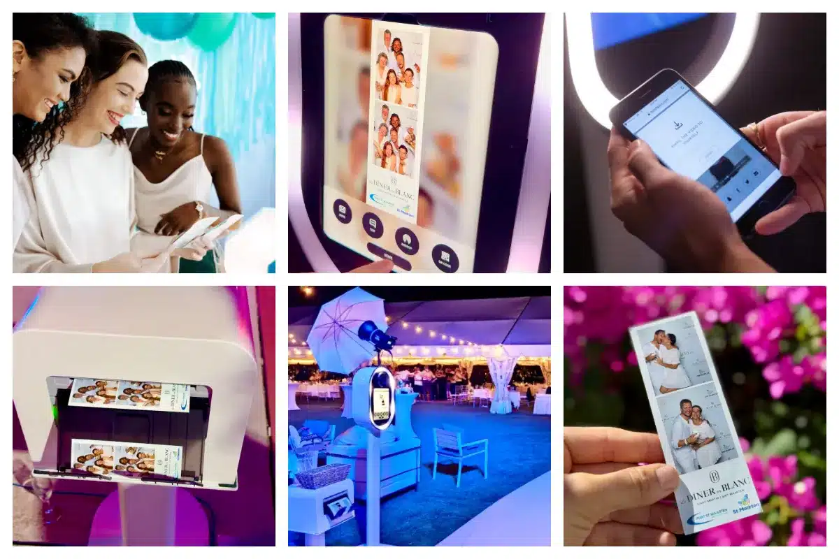 Photobooth in SXM - Picture booth with Friends - Print or Download directly to Mobile