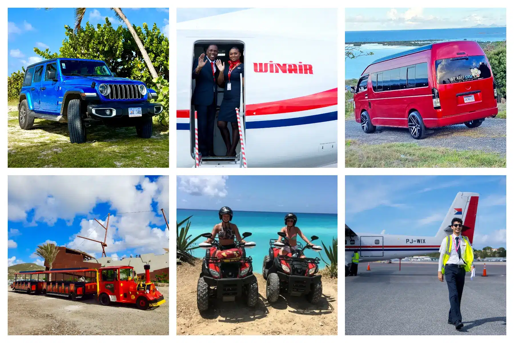 Transportation in St Maarten - St Martin, Jeep Rental, ATV, Taxi, Flight Charter, VIP Driver in SXM