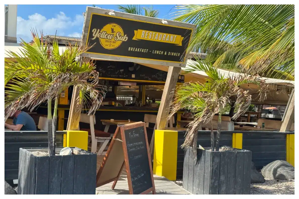 Yellow Sub Beach Bar- Breakfast Lunch Dinner in Orient Bay