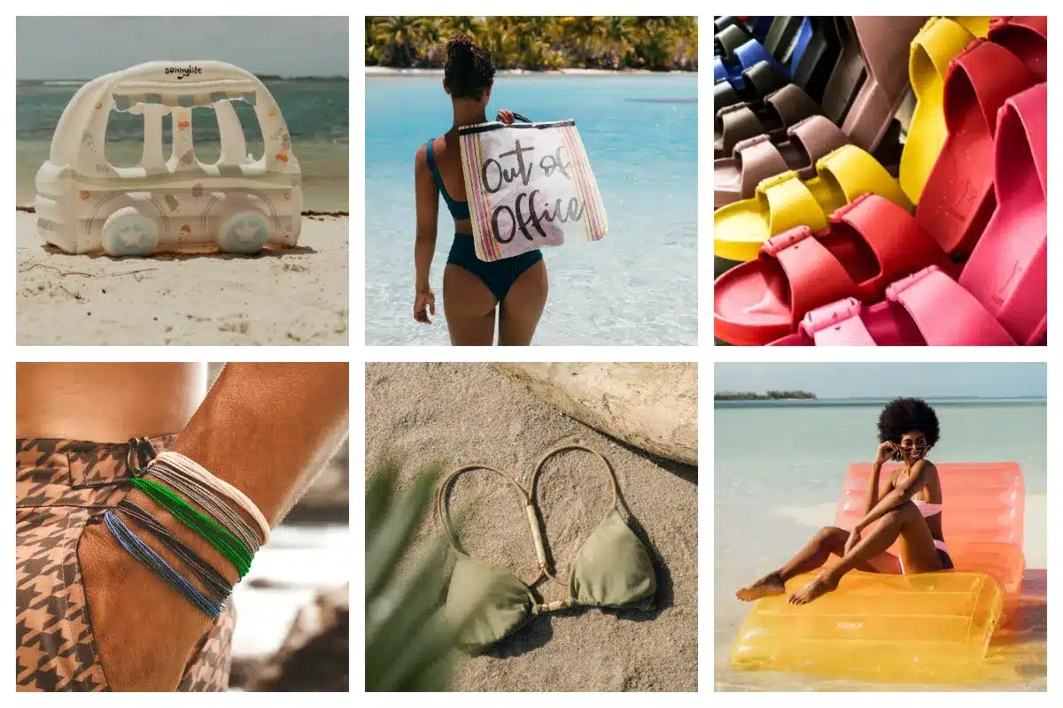 to Beach Life Concept-perfect gear for a fun day in the sun,bikinis, comfy swim trunks, or essential beach accessories BeachMode