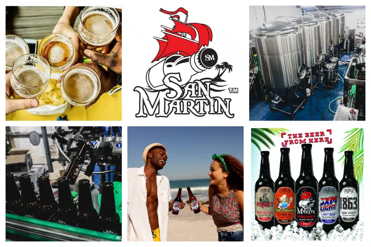 Taste paradise with San Martin Island beer! Brewed and bottled on SXM with only the freshest ingredients. Cheers to a local beer!