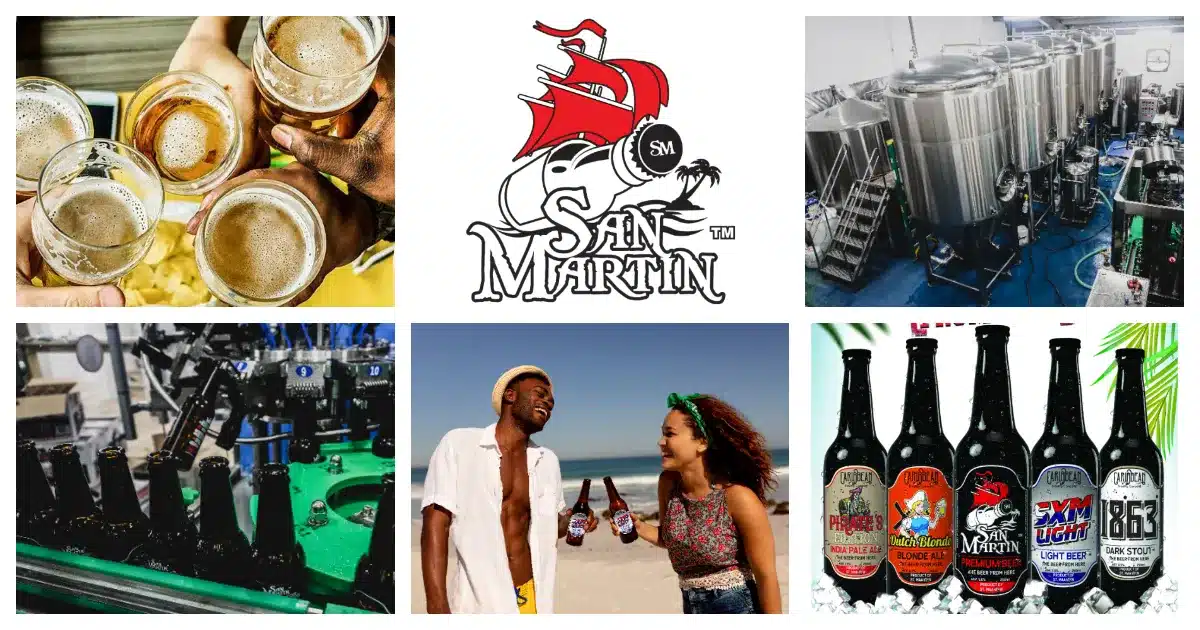 Taste paradise with San Martin Island beer! Brewed and bottled on SXM with only the freshest ingredients. Cheers to a local beer!