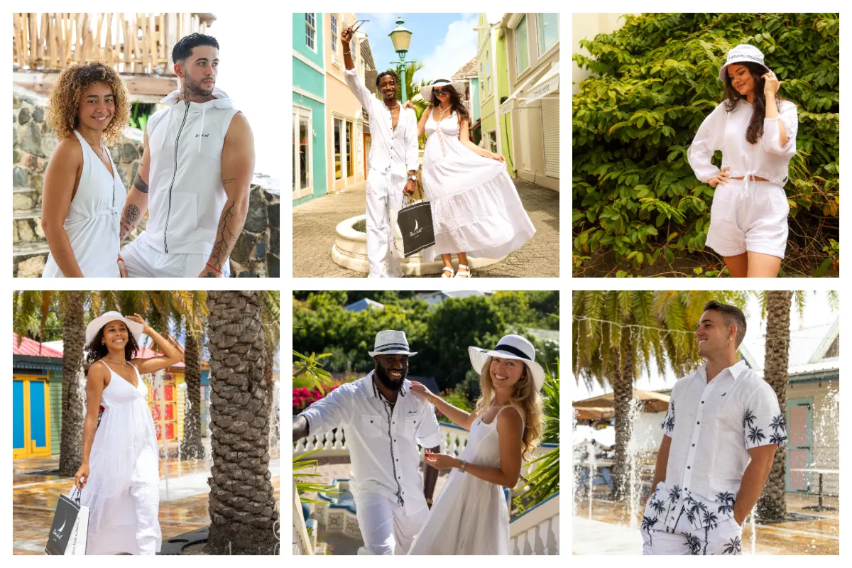 Blanc du Nil in Front Street St Maarten - High-Quality Cotton White clothes at only $35