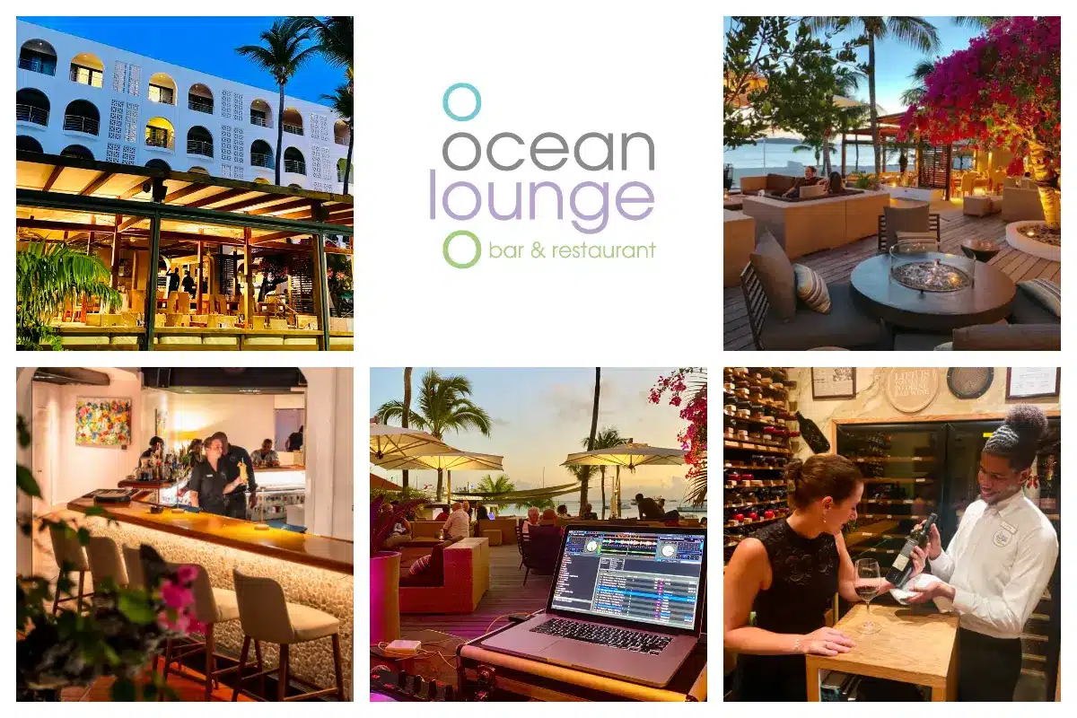 Ocean Lounge - Nightlife Philipsburg - - Bar - Cocktails, Wines, Service, Romantic evening at the Ocean Front. Boardwalk, Great Bay, Philipsburg