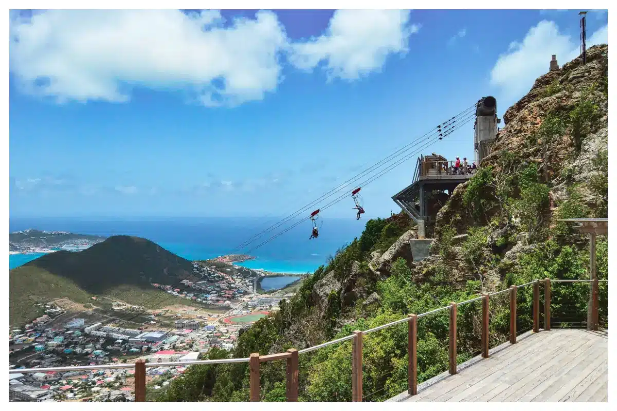 Rainforest Adventure Park Sint Maarten - Zipline , Explore The Island Highest Peak and over of the Capital of Dutch side