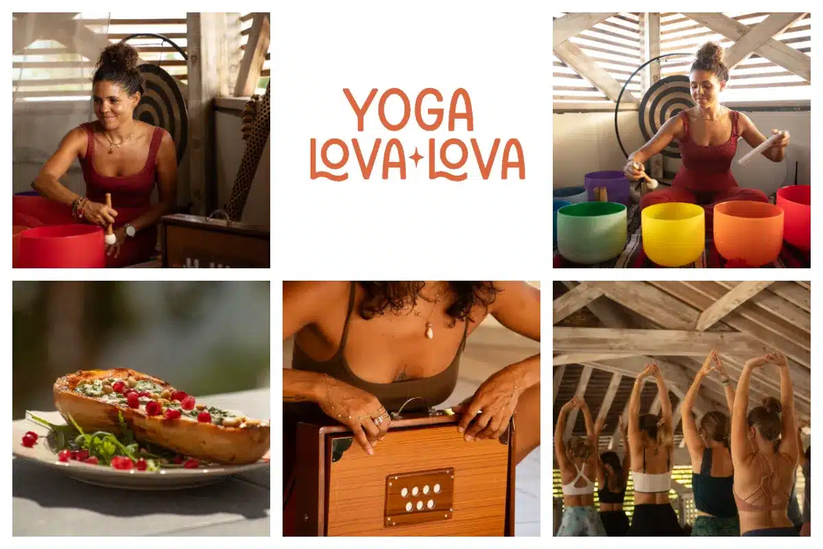 Yoga and sound healing session at Yoga Lova Lova, St. Martin