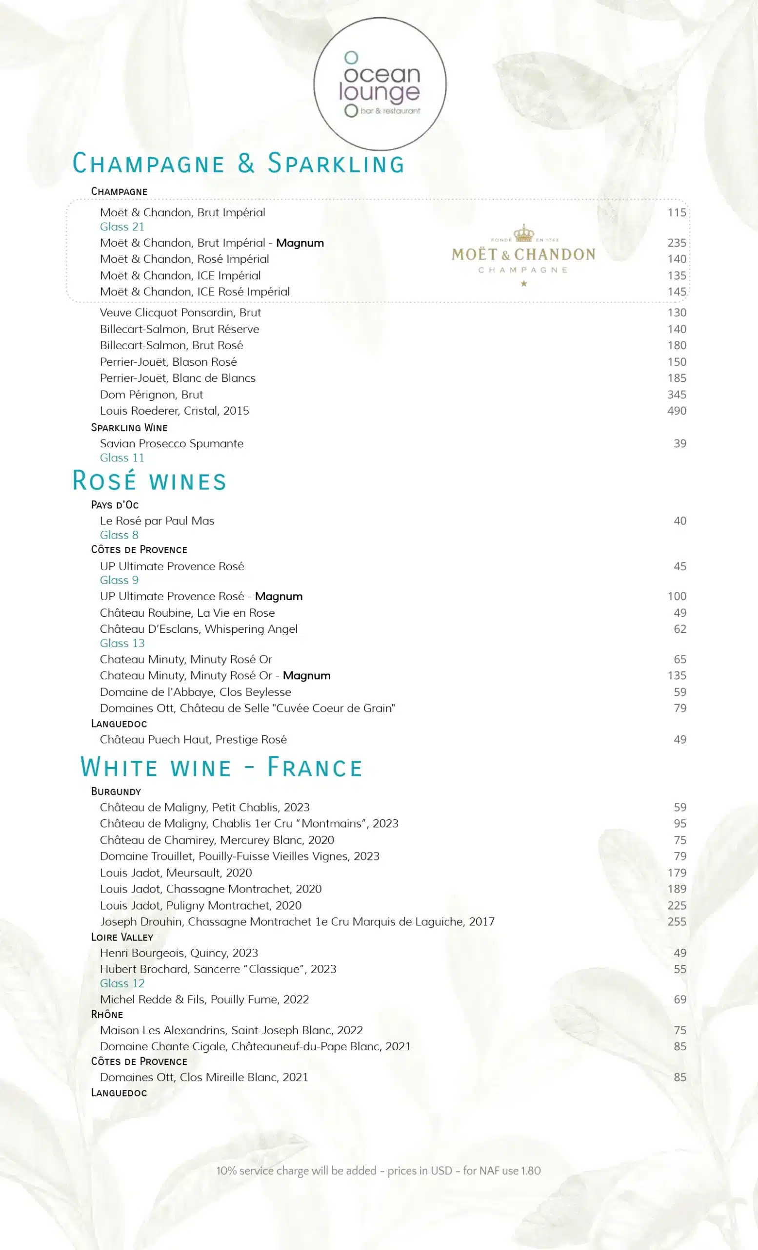 Wine list 2025