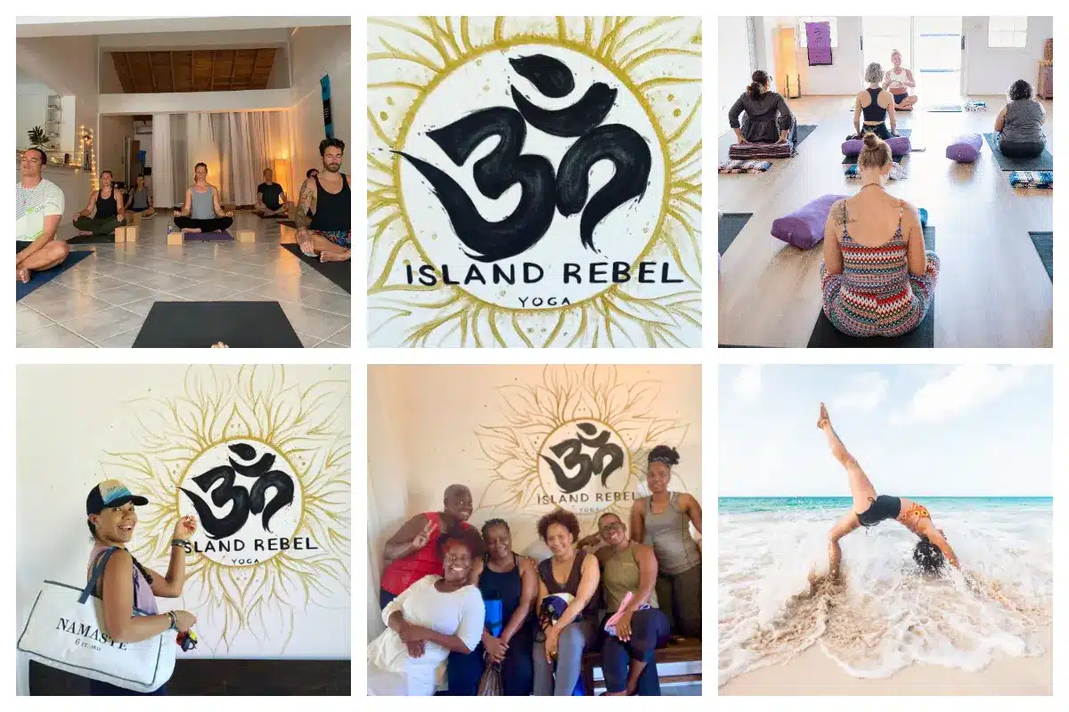 Island Rebel Yoga in Cole Bay – Studio with three rooms_Intro Island Rebel Yoga in Cole Bay - Studio with three rooms and 9 instructors, above FedEx L