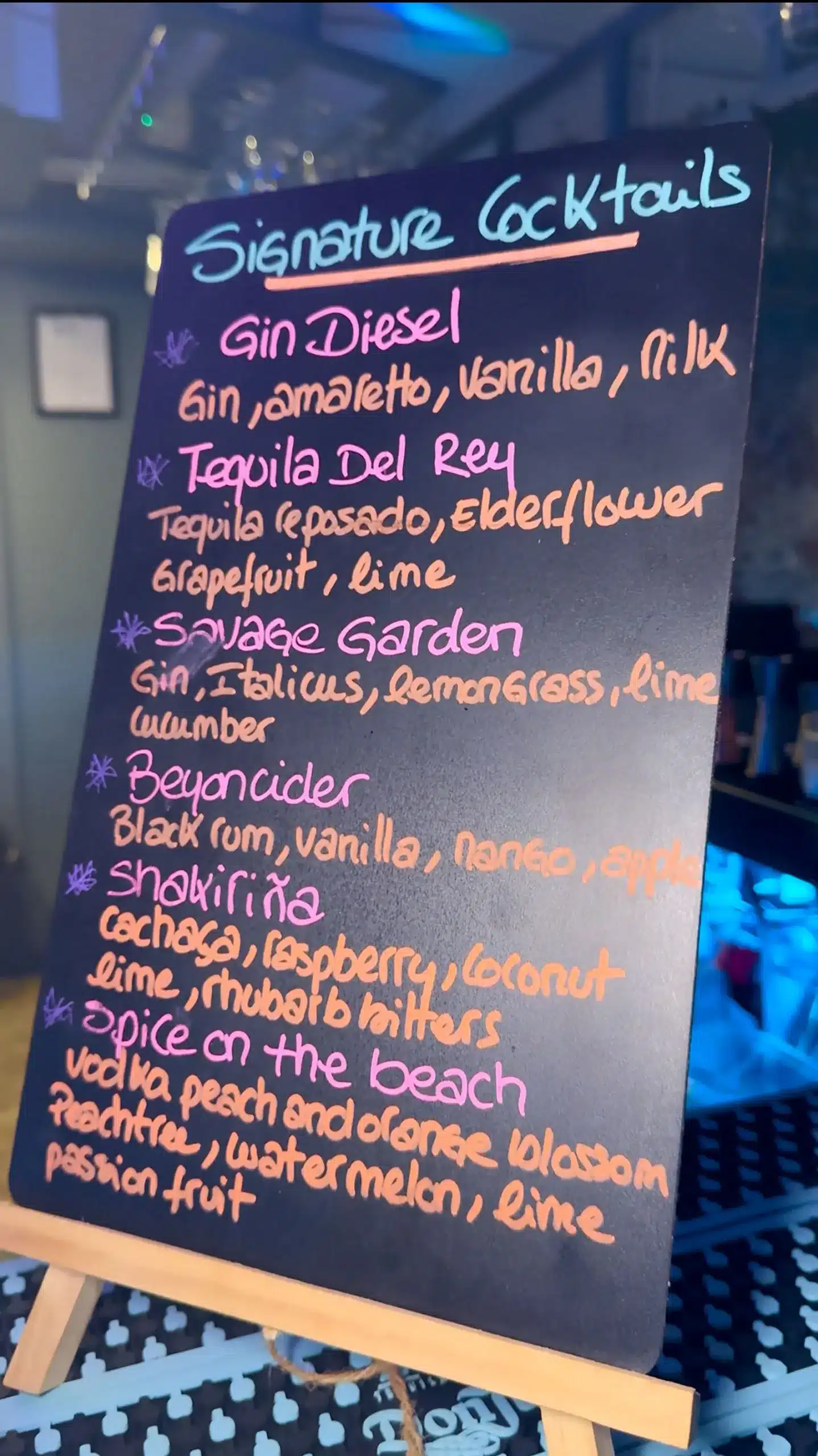 Madison Cocktail Menu 2026