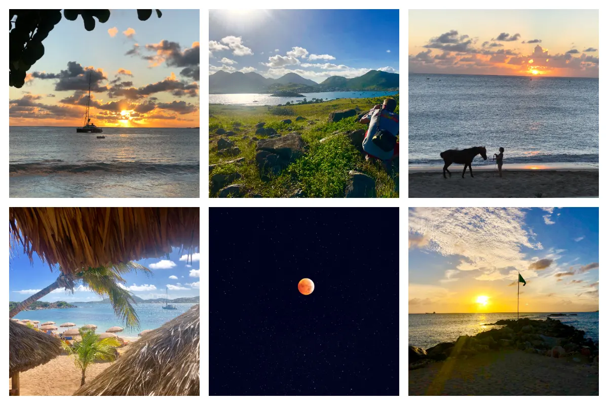 Random sunset slide Pardon my French in Simpson Bay - Elevated Paris Bistro & Wine Bar