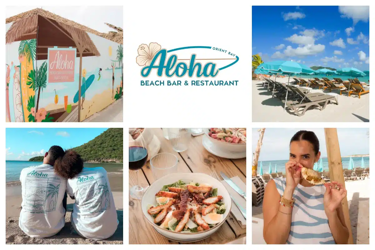 Aloha Beach Bar Restaurant beachfront culinary oasis in St. Martin