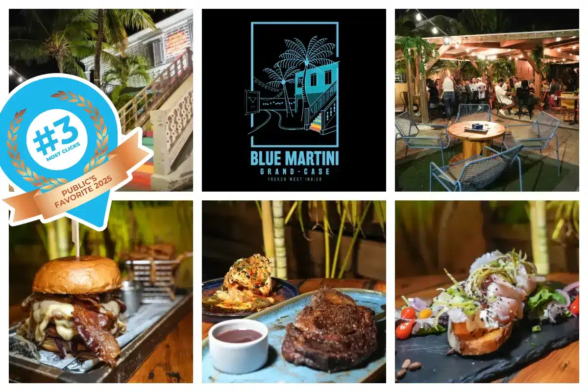 Blue Martini - Grand Case, French European Restaurant - Fresh Fish, Steak, Burgers, Modern Cuisine