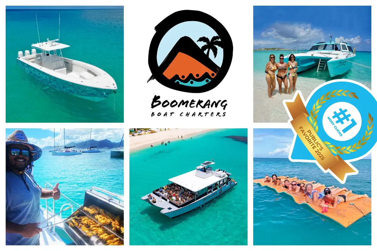 Boomerang Charter - Fun Catamaran trip/tour St. Martin-St. Maarten-Anguilla-St. Barths-including food and drinks!