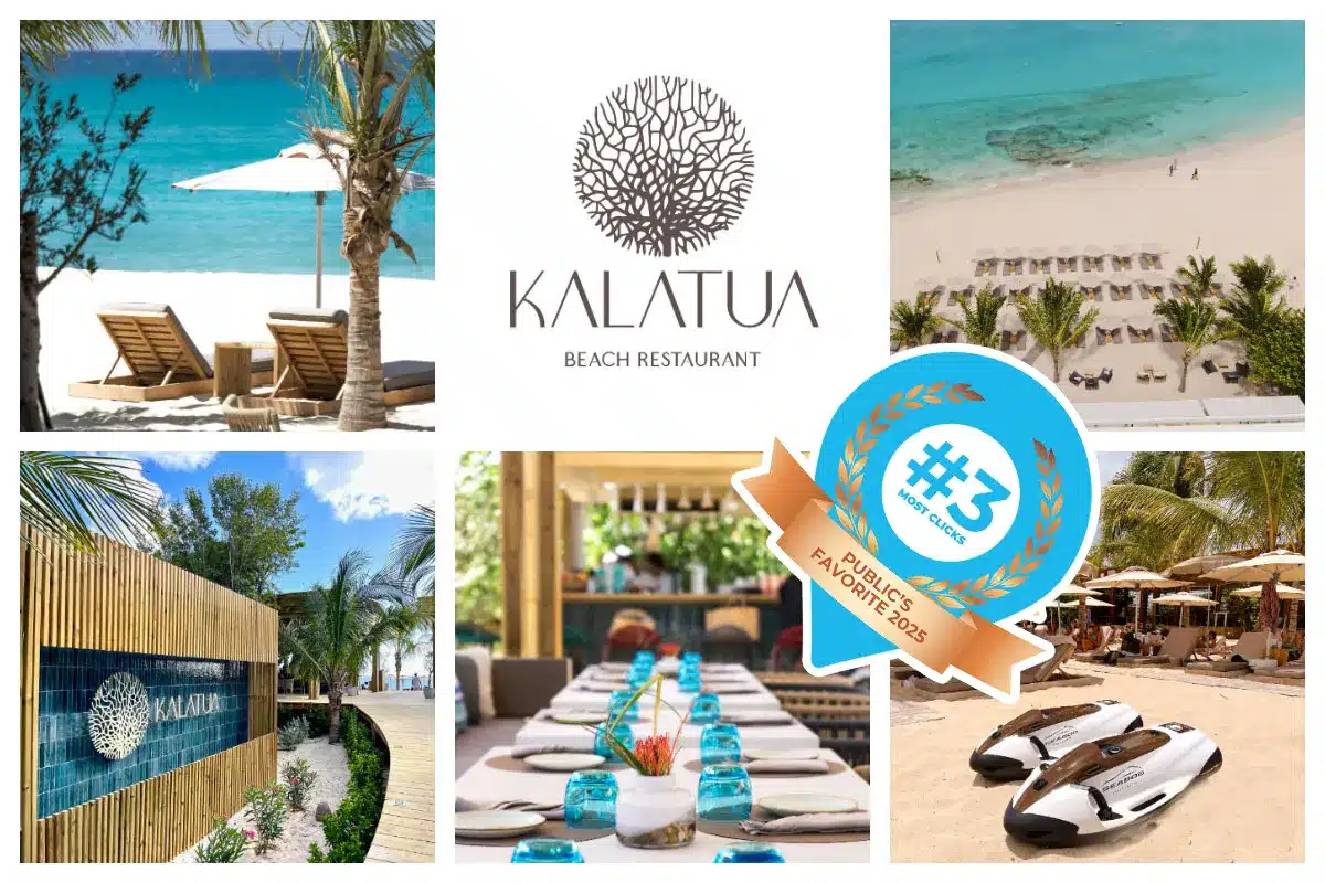 Kalatua Beach Bar on Mullet Bay Beach - High end lunch restaurant - Fine dining I