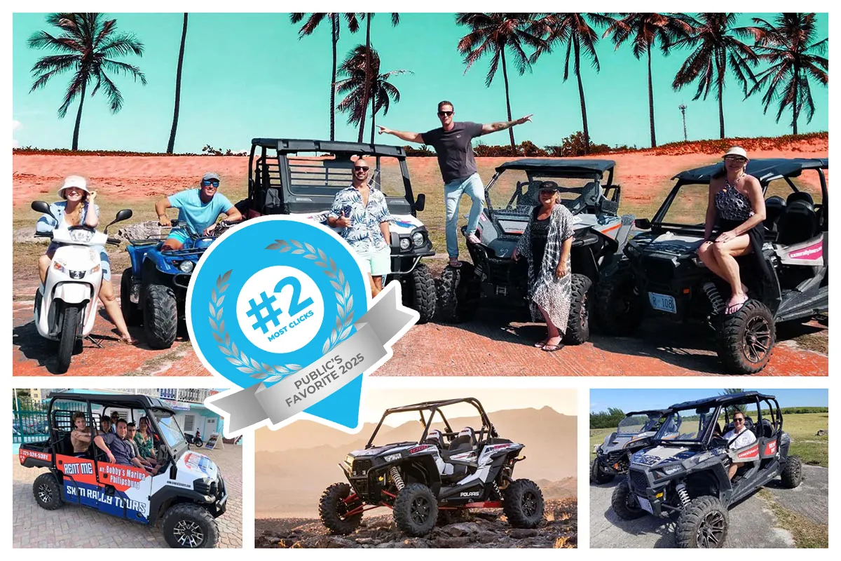 SXM Rally Tours and Xplore Buggy Rental - 2-seater, 4-seater, 6-seater buggies for rent!